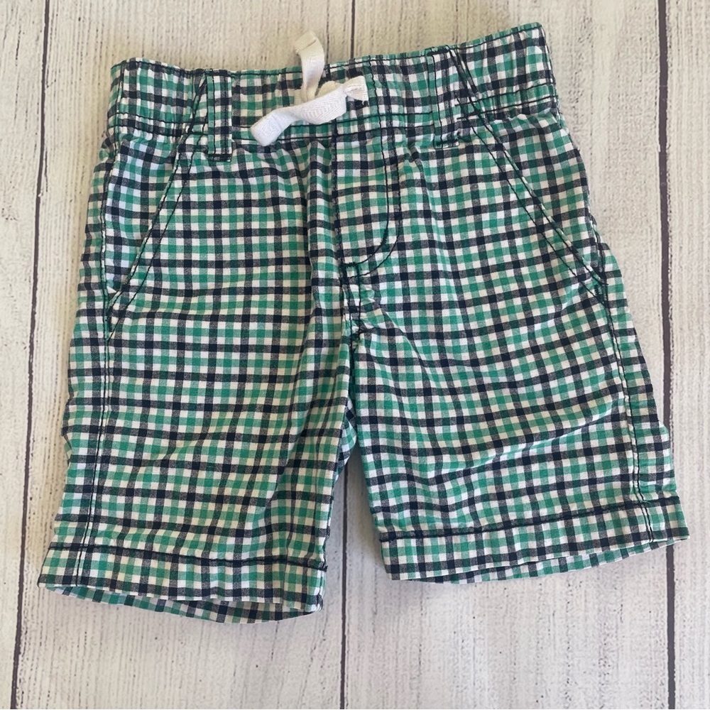 Gymboree Blue and Green Checked Shorts Size 2T